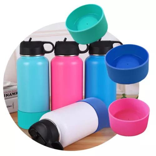 Protective Silicone Bottle Boot/Sleeve For Hydro Flask Anti-Slip Bottom Cover - Picture 1 of 32