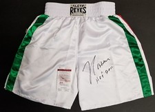 JULIO CESAR CHAVEZ  Autograph Cleto Reyes Mexico Trunks 