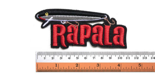 2 kleine RAPALA Original Schwimmer bestickt aufbügeln Patches für Taschen und riesig - Bild 4 von 4