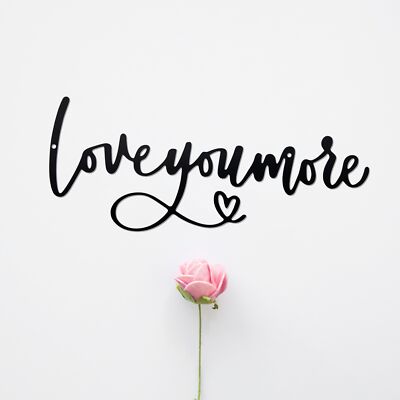 Love You More Sign Metal Wall Decor Love You More Metal Wall Decor Hanging For L