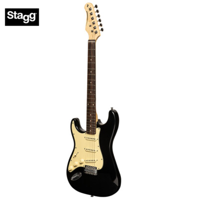Stagg Standard Series S-30 Electric Guitar LEFT HAND Black SES-30 LH BK