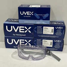 Lot Of 5 UVEX by Honeywell Futura Clear Body Clear Lens Eye Protection #S345C