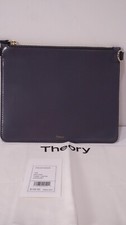 Theory Women's Transformer Mid Grey Pouch Clutch Purse Nwt 155.00