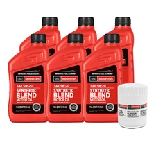 Motorcraft OEM Engine Oil Change SAE 5W-20 Kit Ford Ford Lincoln Mercury V6 V8