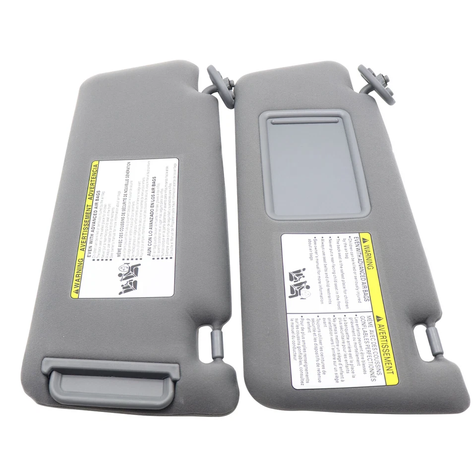 2005-2015 For Toyota Tacoma Sun Visor LH Driver & RH Passenger Side Gray 1 Pair - Image 2 of 4