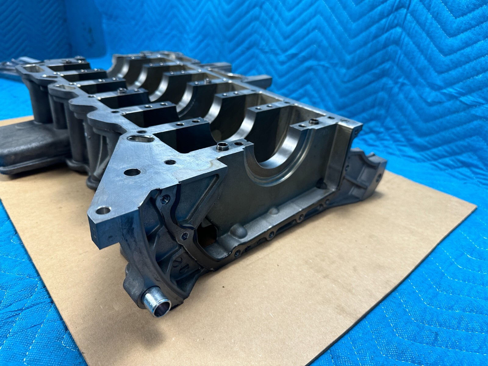 Bentley Cont Flying Spur BWR Engine Block Crankshaft Support Plate 2006-2012 OEM