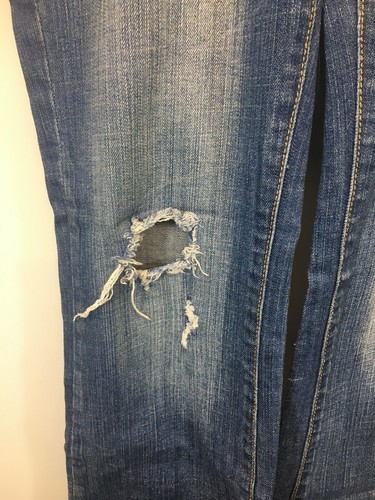Vigoss Damen Jeans Dark Wash Used Stretch Flare Gr. 7 - Bild 2 von 6