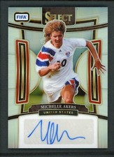 2023-24 MICHELLE AKERS AUTO PANINI SELECT FIFA SILVER AUTOGRAPHS