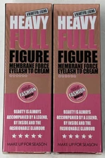 (2 PACK) Heavy Full Figure Membrane Force Eyelash Cream Black -New Free Shipping