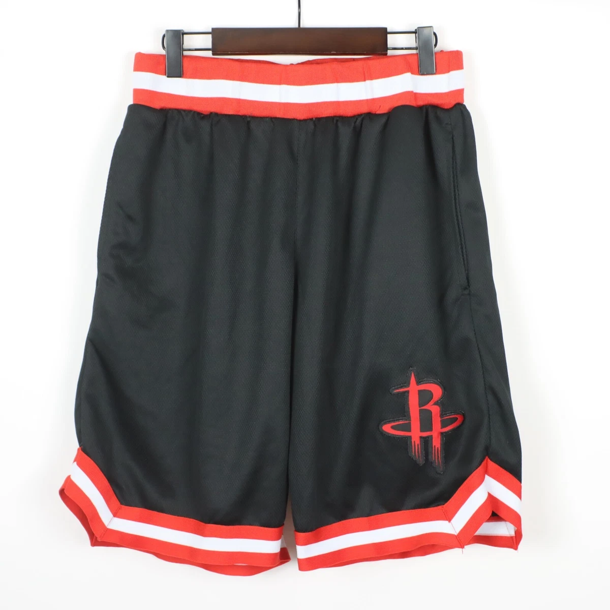 UNK Mens Small NBA Houston Rockets Drawstring Basketball Shorts