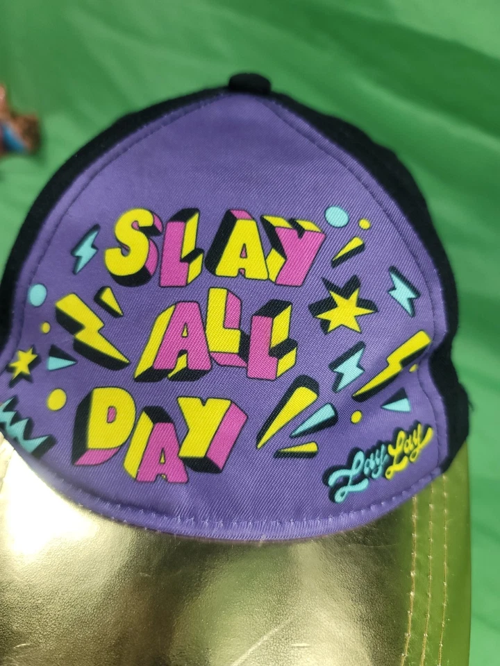 Nickelodeon "Matar todo el día" That Girl Lay Girls estilo béisbol sombrero dorado patín Foto 2 de 4