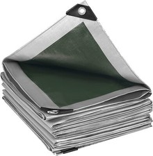 Heavy Duty PE Tarpaulin Waterproof Tarp Boat Tent Outdoor Canopy Cover