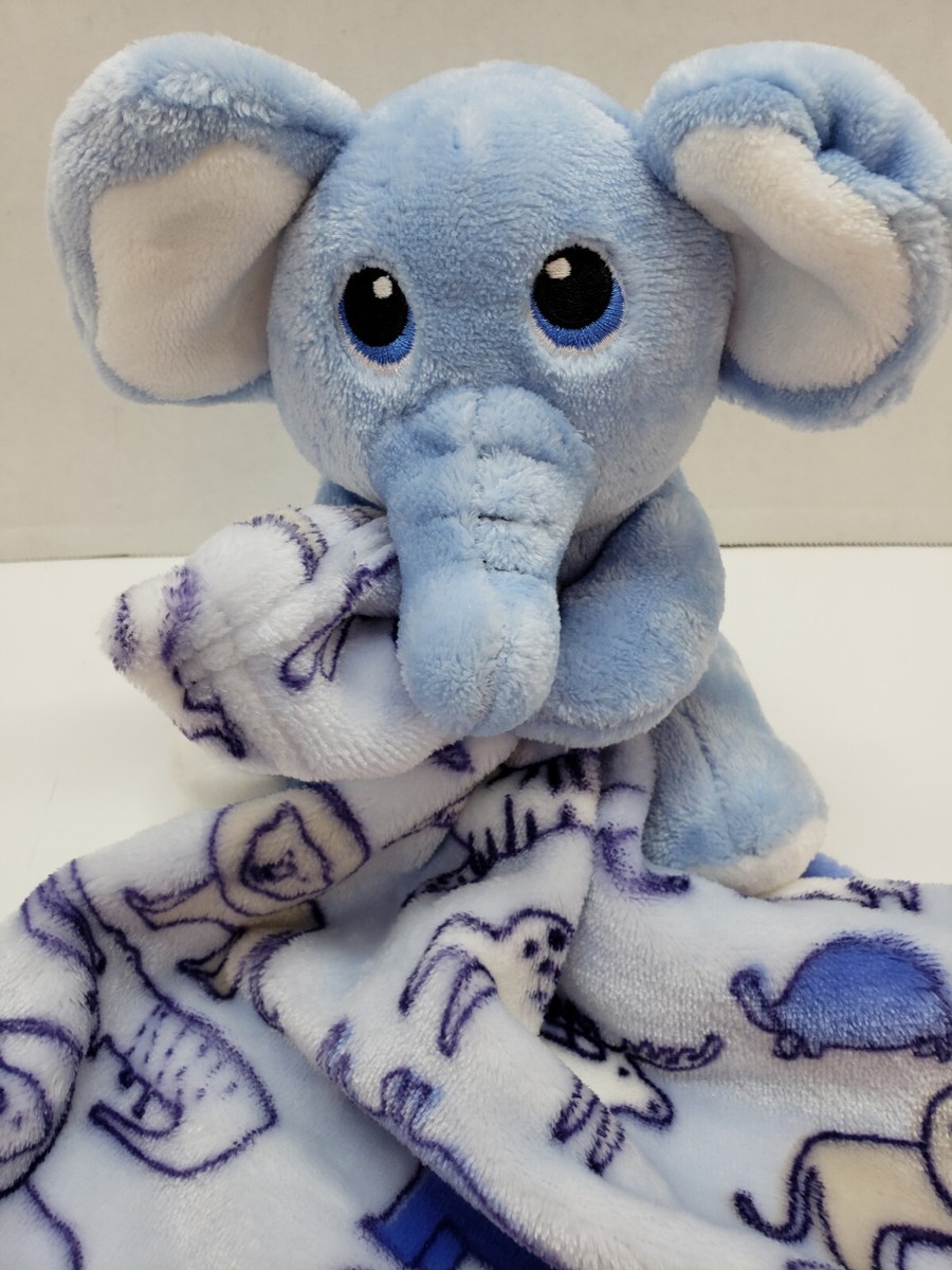 Little Beginnings Blue Elephant Plush Lovie Animals Security