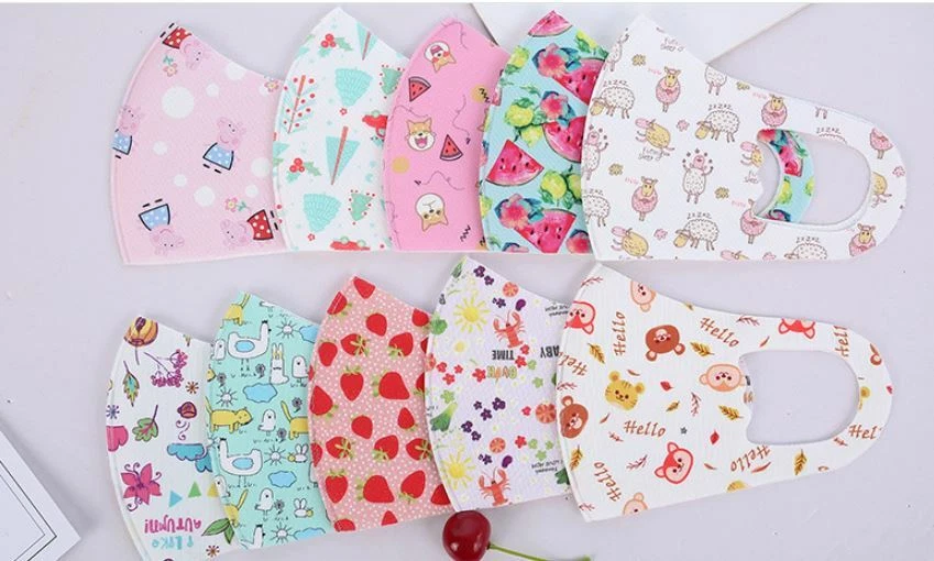 5 pk Kids 3D Face Mask Washable Reusable Cover Protection Children Toddler - Image 2 of 4