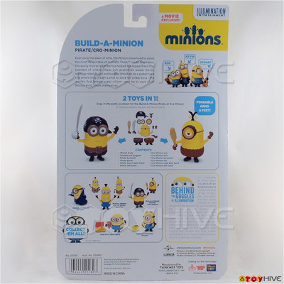 Minons Movie deluxeaction figure 2015 Pirate / Cro Minion Build a