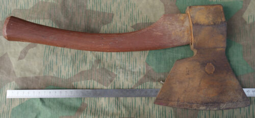 altes Zimmermannsbeil Breitbeil Balkenaxt rechts mit Schmiedemarke - Bild 1 von 5