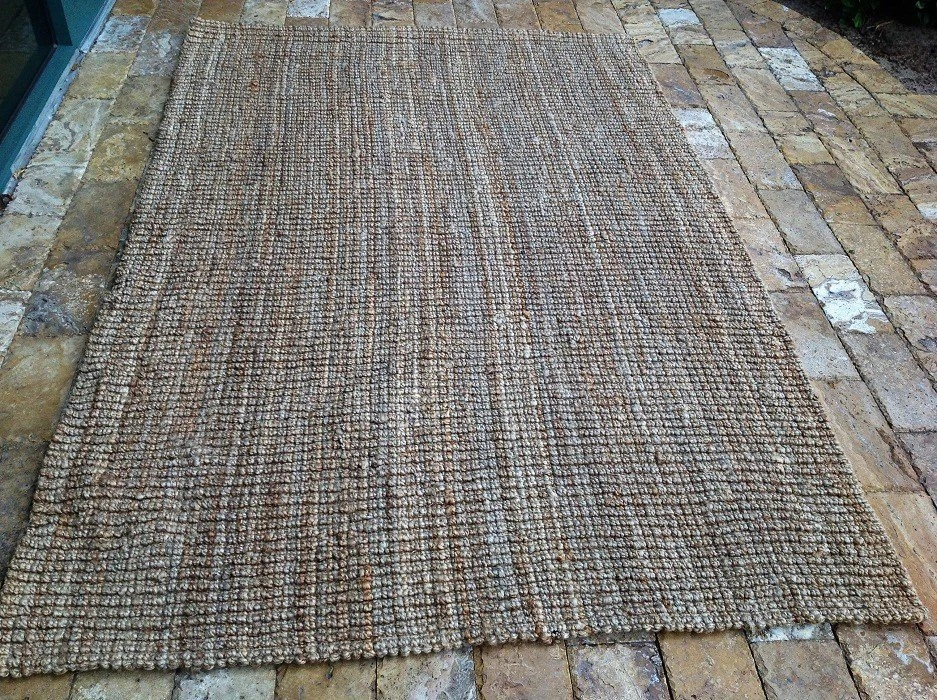 Alfombra Safavieh Yute Barbados Tejido Plano Grueso Caqui Hecha a Mano 5 x 7' 6" Foto 2 de 4