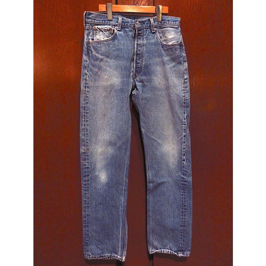 90年代Levi's 501XX デニムW34 L33 Vintage 1990s Levi's 501xx Jeans W34 L36 Indigo Button Fly