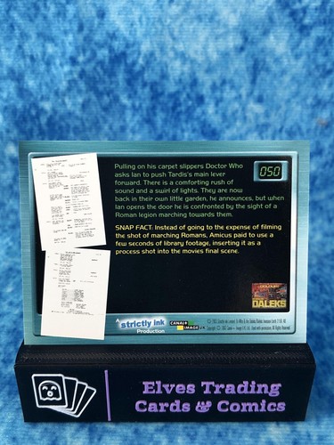 Doctor Who: Big Screen SINGLE Non-Sport Trading Card by Strictly Ink 2003 - Picture 104 of 204