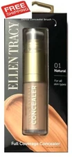 Ellen tracy 01 Natural ~ Full Coverage Concealer with brush All day wear