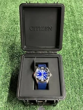 Citizen Men's Watch Eco-Drive BN0080-05L Promaster Blue Dial Rubber Strap 44mm