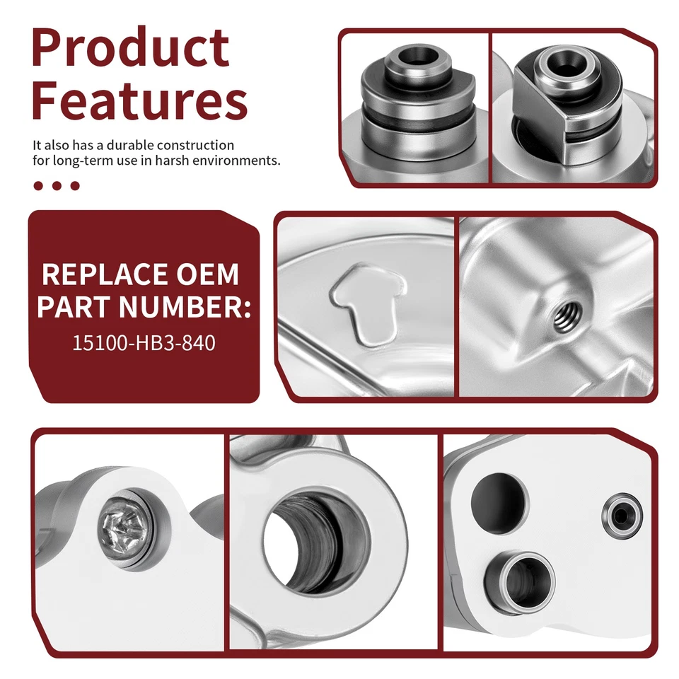 Bomba de aceite para Honda FourTrax 200 TRX200 1990-1991 TRX200D 1991-1997 15100-HB3-840 Foto 2 de 4