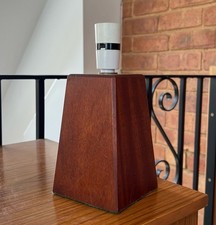 Vintage Solid Teak Table Light Lamp Base Mid Century 1960s