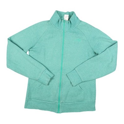 North Face Jumper women MEDIUM Fleece Long Sleeve full Zip mock neck Size M
