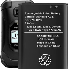 SCP-73LBPS Battery,1720Mah Battery for Kyocera Duraxv Extreme E4810 Verizon Fli