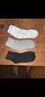 Men's Crew Socks 3 Pairs Mid Calf Solid White Gray Black Full Toe Casual — photo 2