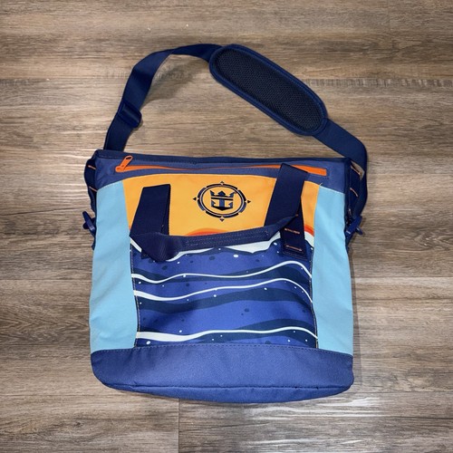 Royal Caribbean International Cooler Bag Blue Orange Sunset Design Crown Anchor