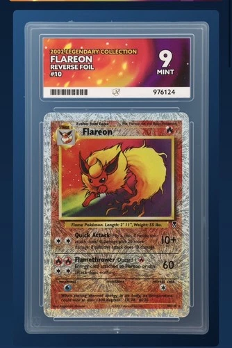 Flareon 10/110 ACE 9 - Legendary Collection REVERSE HOLO - VERY CLEAN POP 2