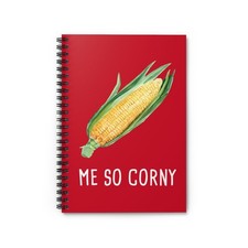 New Me So Corny Gardening Journal Organic Food Planner Spiral Notebook Gift