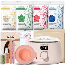 Waxing Kit for Women  Men, Wax Warmer for Hair Removal, Digital Wax Kit with Si