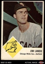 1963 Fleer #10 Jim Landis White Sox 3 - VG