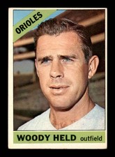 1966 Topps #136 Woody Held  EX/EX+ X2519142