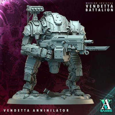 Vendetta Annihilator Linebreaker - 3d Printed Miniature - Sci-Fi - D&D
