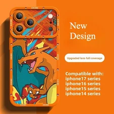 Pokémon Silicone Case for iPhone 17 Pro Max Protection Anime Charizard Design 