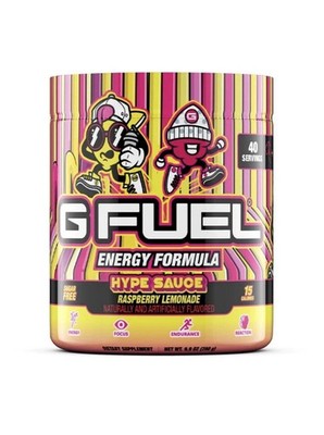 G Fuel Hypesauce Raspberry Lemonade GFuel 40 Servings Exp: 8/27
