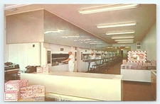 Postcard Visit the Home of Old Fashion Claxton Fruit Cake Bakery Georgia GA