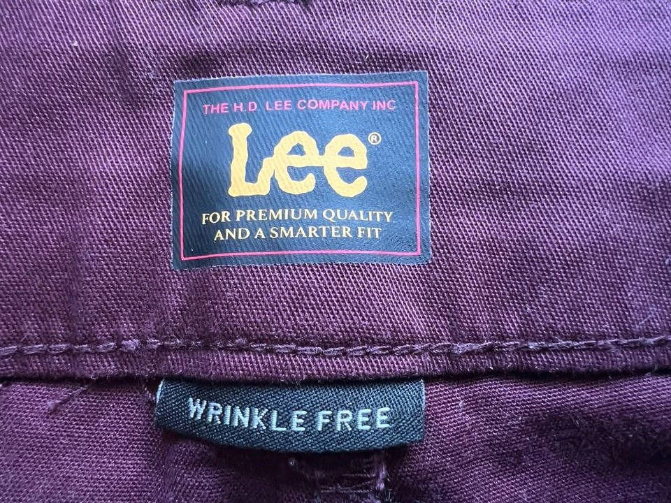 LEE CAQUI BORGOÑA PANTALONES UNIFORME ESCOLAR TALLA 2 LARGO Foto 4 de 4