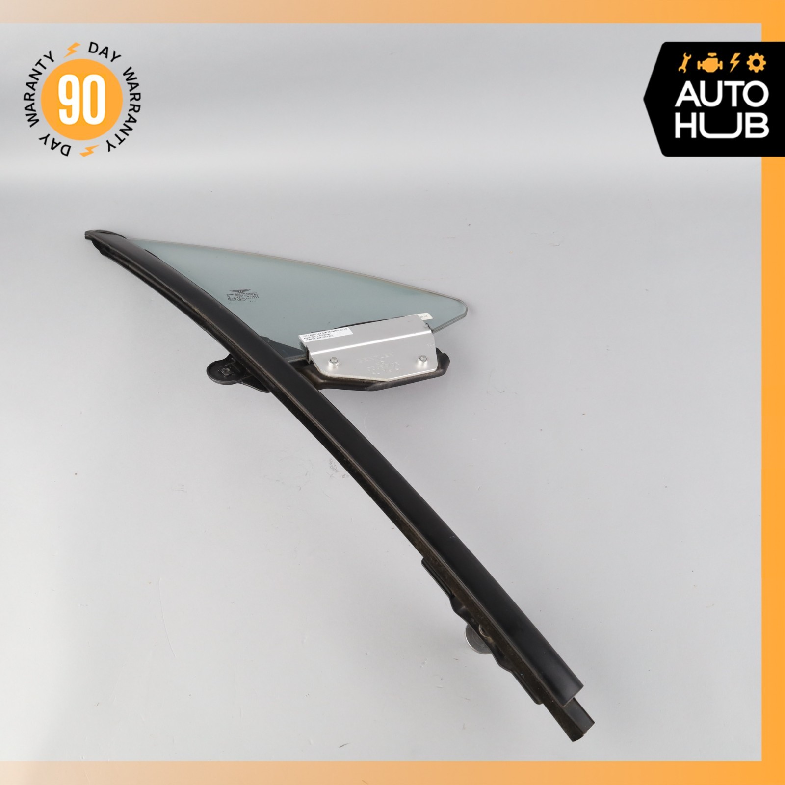 03-17 Bentley Continental GT Front Right Side Door Vent Window Glass OEM
