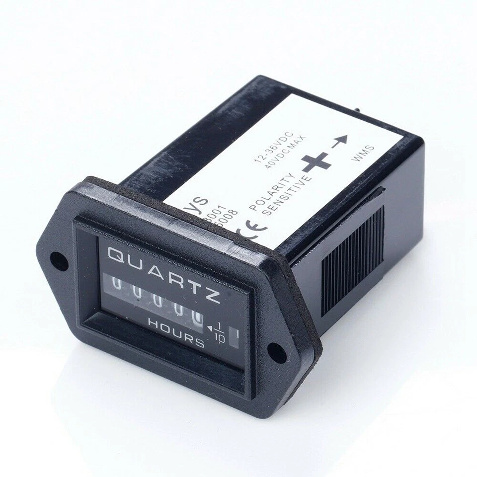 DE Hour Meter Betriebsstundenzähler Für Wagen Marine Boot Traktor Generator 12V - Bild 4 von 4