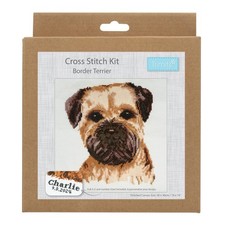 Border Terrier Dog Cross Stich Kit Trimits Counted Large - GCS110 - 36cm x 36cm