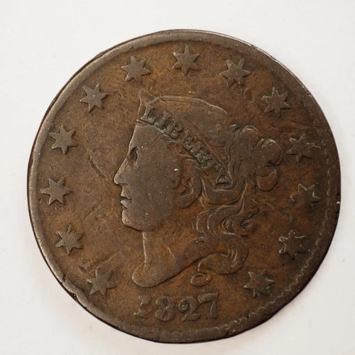 1827-P Large Cent — photo from the most recent tracked eBay sale