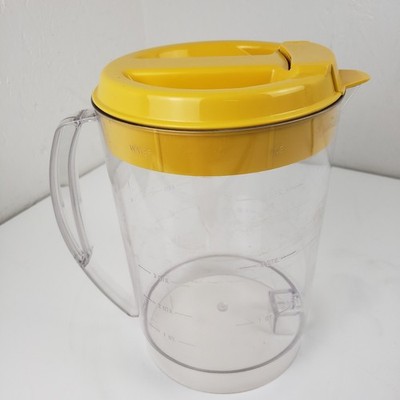 Mr Coffee Iced Tea Maker TM3.5 Replacement Pitcher Yellow Lid 3 Quart Plastic