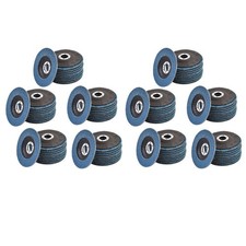4-1/2" X 7/8" 40 GRIT PREMIUM ZIRCONIA FLAP DISC SANDING GRINDING 100 PACK