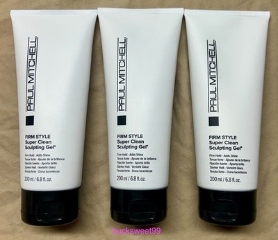 Paul Mitchell FIRM STYLE Super Clean Sculpting Gel - 6.8 oz - 3-PACK