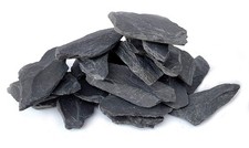 Natural Slate Stone 3 to 5 inch Rocks for Miniature and Fairy Garden, Aquasca...