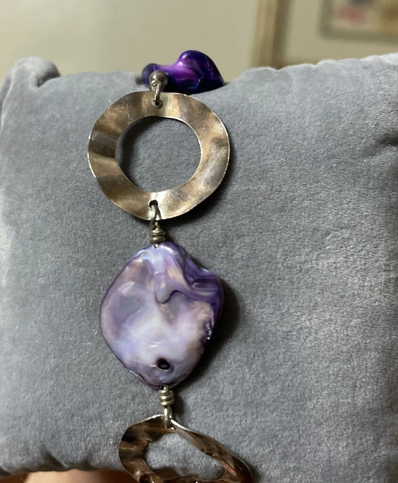 925 Bracelet Purple Shell - Image 2 of 4